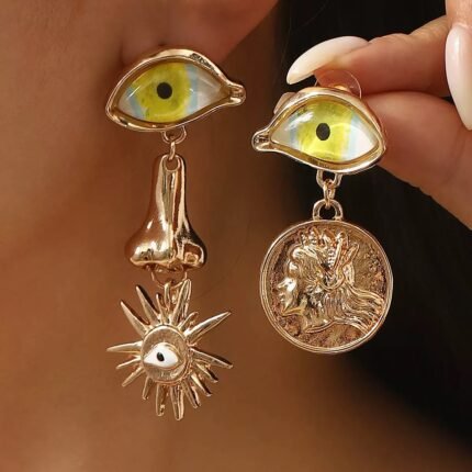 Eye Stud Earrings Amulet Evil Eyes Earrings Jewelry for Women