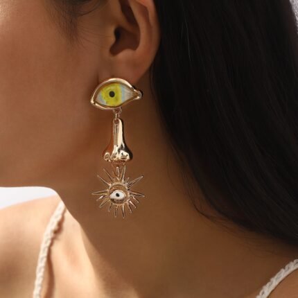 Eye Stud Earrings Amulet Evil Eyes Earrings Jewelry for Women