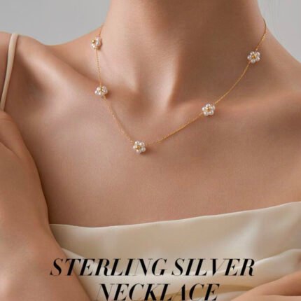 S925 Sterling Silver Chain Necklace for Women - 14K-Real-Gold-Plated 1.5mm Satellite Bead Chains Necklace, Hypoallergenic Sturdy Women's Chain Necklace