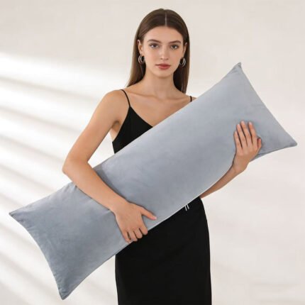 Long Body Pillow for Adults - Firm Body Pillow Insert with Shredded White Memory Foam