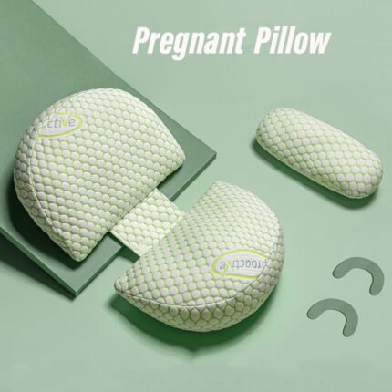 Pregnancy Pillow for Pregnant Women, Soft Pregnancy Body Pillow, Support for Back, Belly, HIPS, Legs, Maternity Pillow with Detachable and Adjustable Pillow Cover