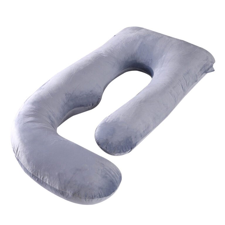 U Shaped Full Body Maternity Pillow with Removable Cover - Support for Back, Legs, Belly, HIPS for Pregnant Women, 57 Inch Pregnancy Pillow for Women, Grey