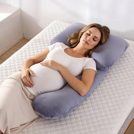 Pregnancy Pillows for Sleeping, U Shaped Full Body Maternity Pillow with Removable Cover - Support for Back, Legs, Belly, HIPS for Pregnant Women